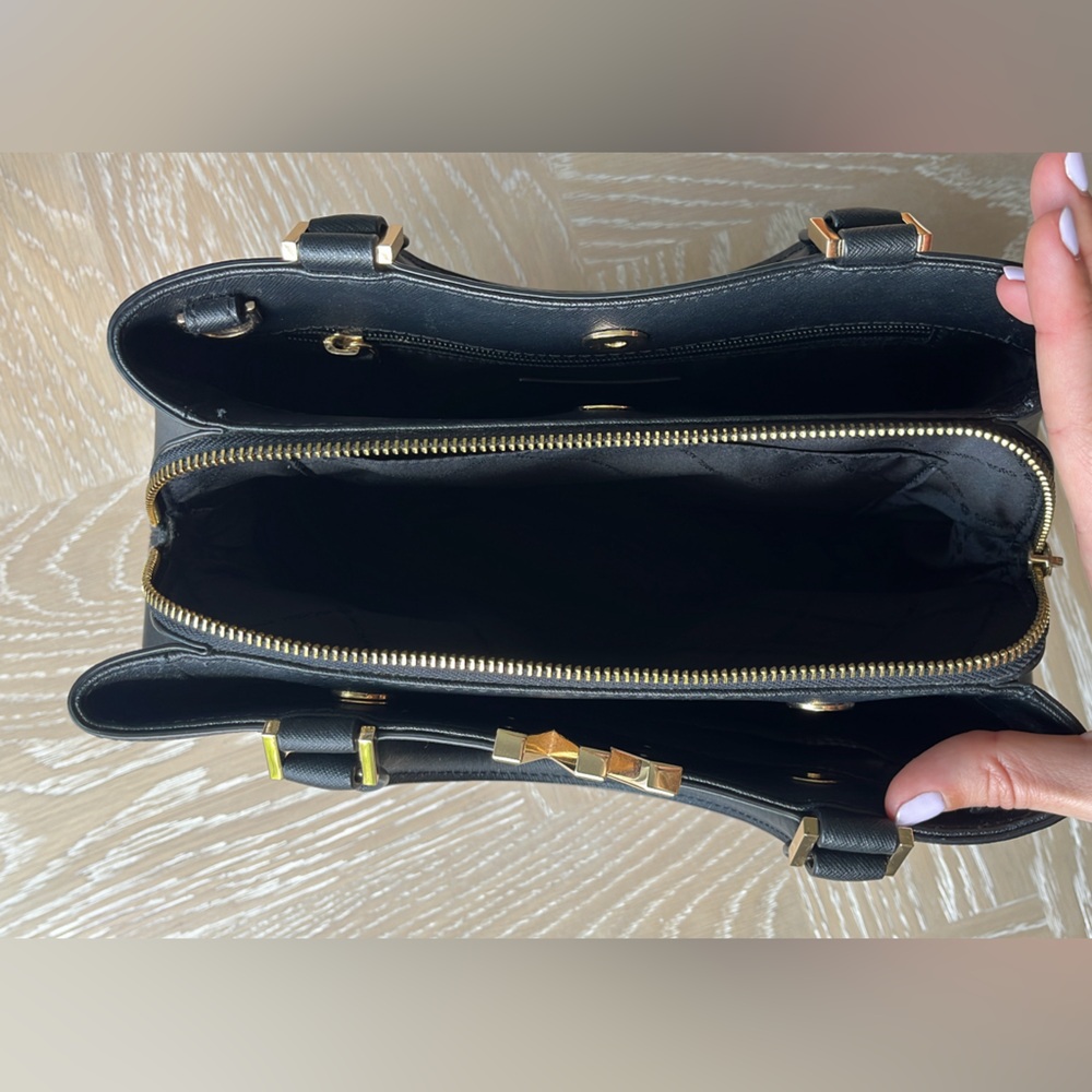 Michael Kors Black Leather Purse - Picture 3 of 5